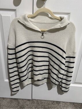 Shein Quarter Zip Sweater